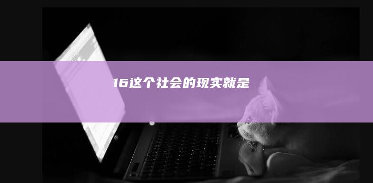 16这个社会的现实就是：